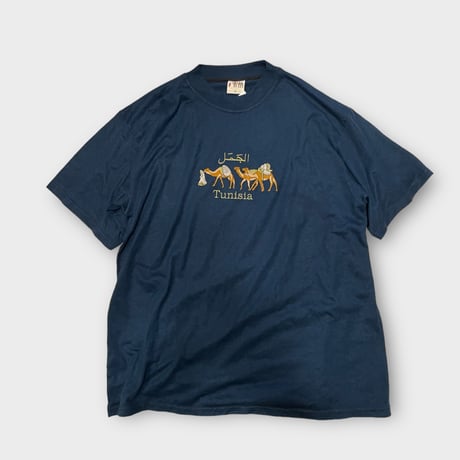 [USED] TUNIJIA スーベニア Tee NAVY