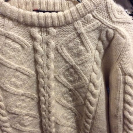 [USED]WOOL ケーブルニット