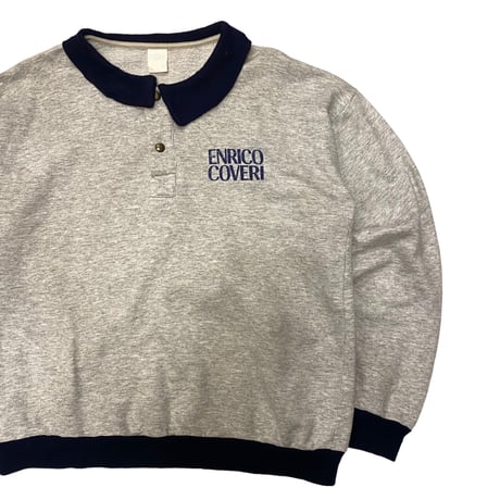 [USED]  GRAY×NAVY 襟付きSWEAT