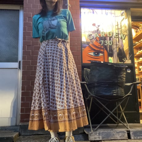 [USED]花柄🌼巻きスカート