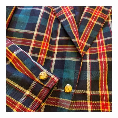 [USED] タータンチェック テーラードJACKET