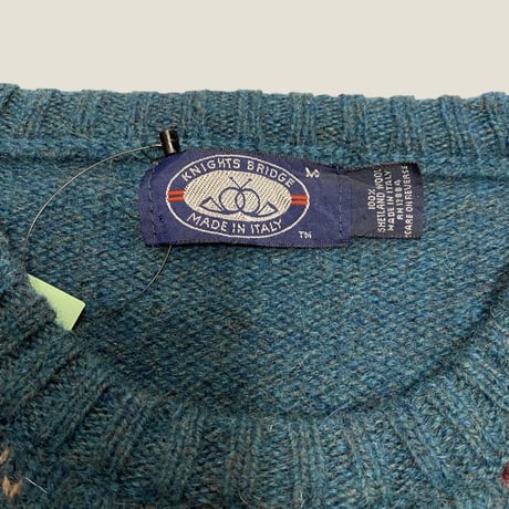 [USED] made in ITALY アーガイルKNIT！