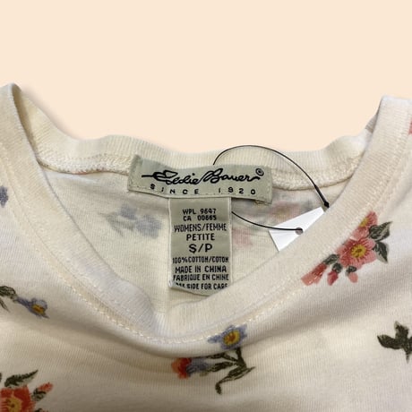 [USED] "Eddie Bauer" FLOWER Tee💐