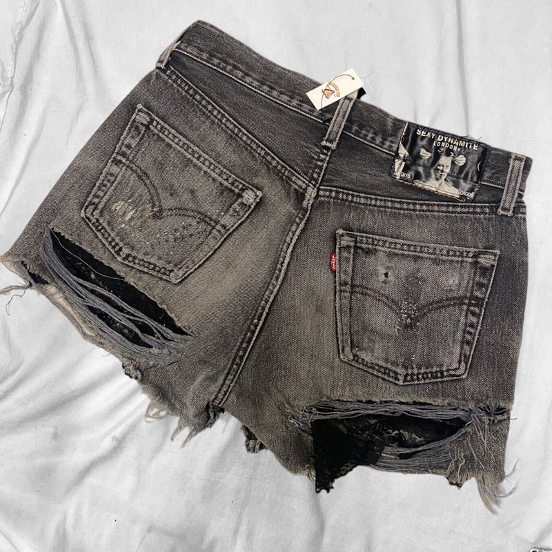 USED] Sexy Dynamite LONDON 🖤レース🖤cut off Denime