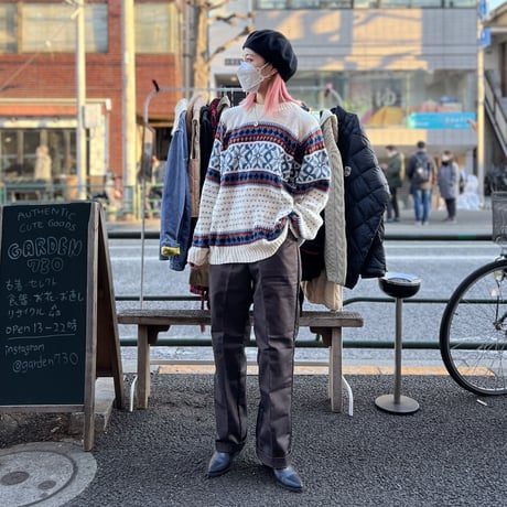 [USED]軽~いNORDIC KNIT made in ITALY