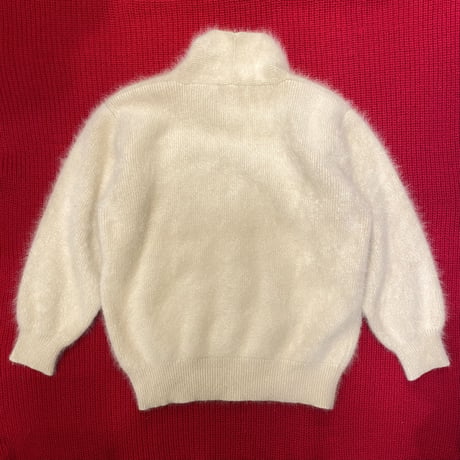 [USED] カーディガン風アンゴラニット🤍