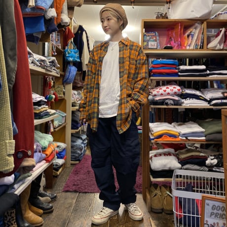 [USED] "Eddie Bauer" チェックB.Dシャツ🍊
