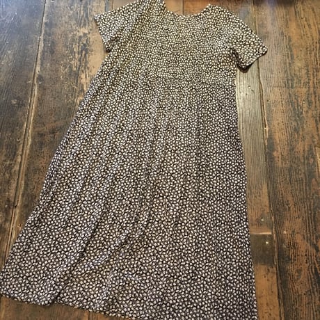 [USED] 小花柄 インド綿 ロングワンピース