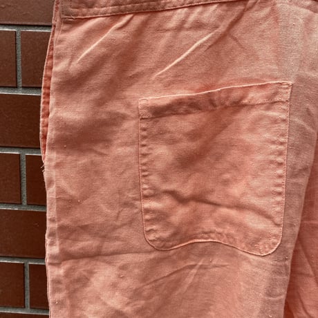 [USED] vintage LINEN オーバーオール