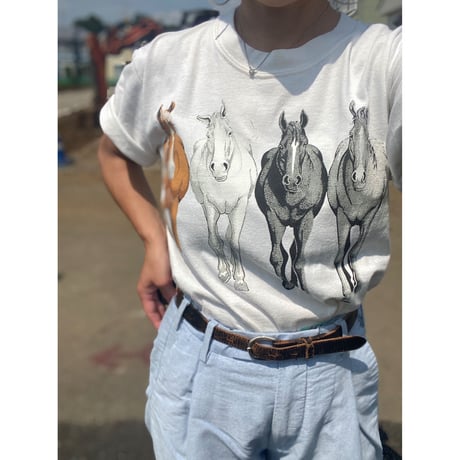 ［USED］前も後ろも可愛い♡お馬🐴Tee