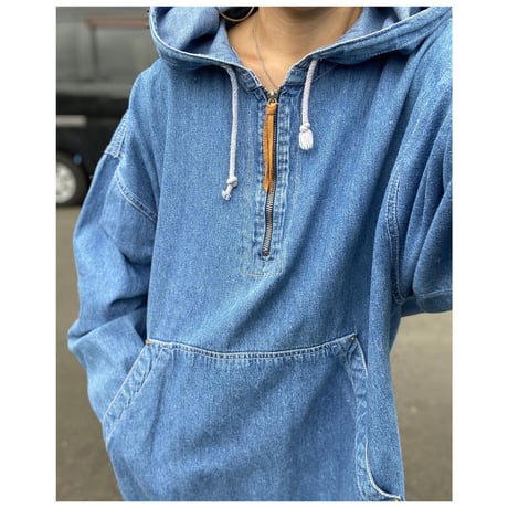 [USED] デニムプルオーバーパーカー 💙
