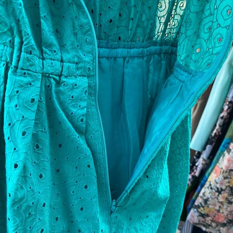[USED]エメラルド グリーン ワンピース👗