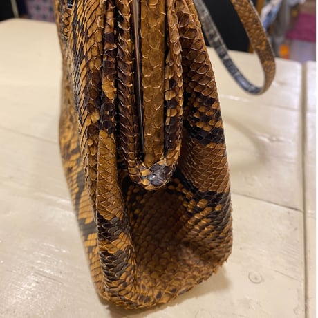 [USED]  パイソン Real Leather HAND BAG