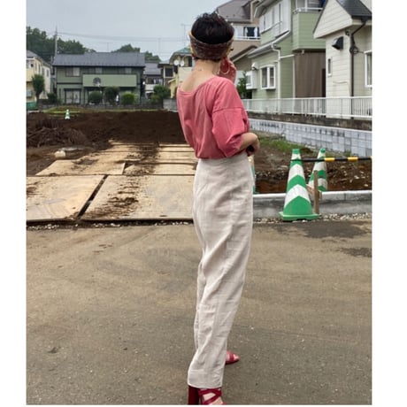 [USED] "プラダ/PRADA" LINEN PANTS