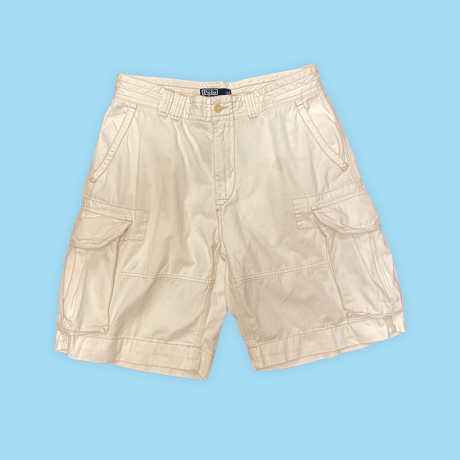 [USED] ”POLO”  WHITEカーゴショーツ