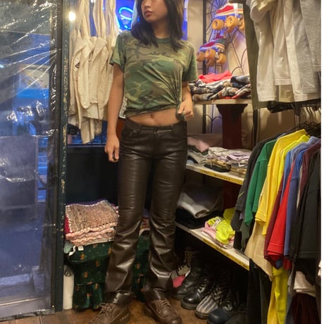 [USED] Real Leather スキニーPANTS