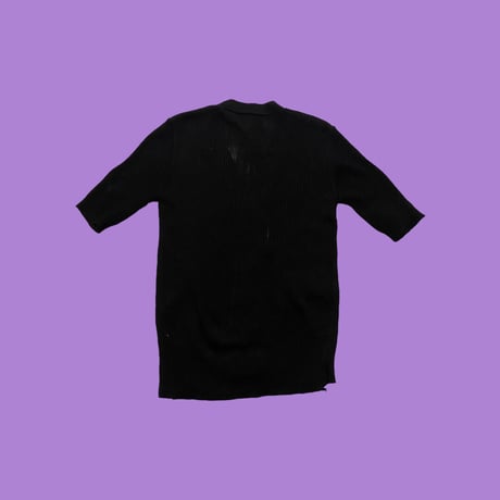 [USED] ITALY 半袖ニットカーディガン