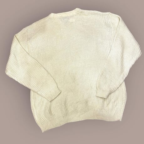 [USED] ざっくり編み white 🤍 アクリル ニット