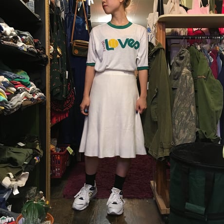 [USED] WHITE KNIT フレアスカート