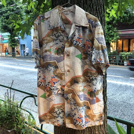 [USED] vintage 和柄ALOHAシャツ