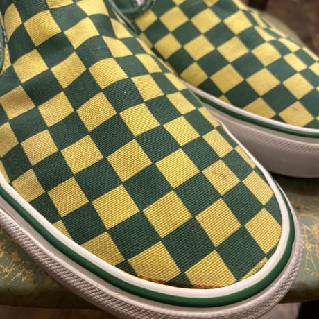 [USED] Green × Yellow💚VANS SLIP ON