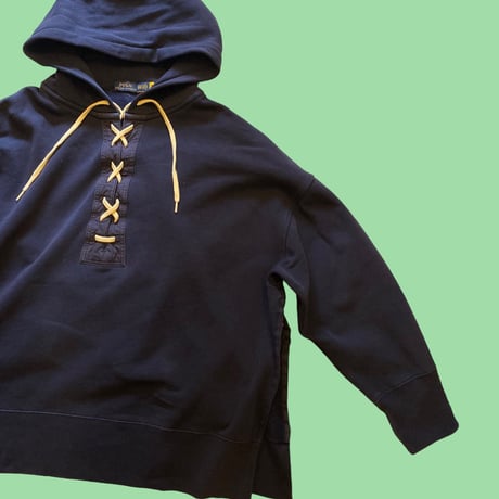 [USED]POLO レースアップBIG パーカー