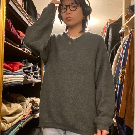 [USED] "made in ITALY" グレーニット