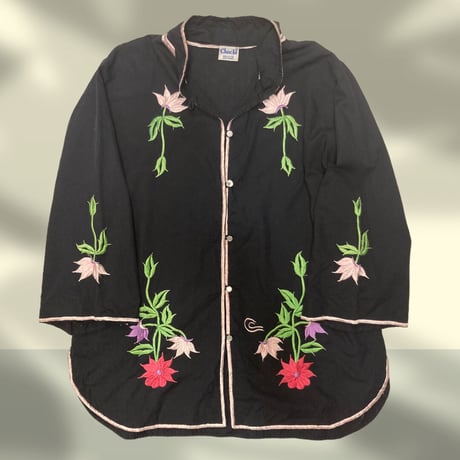 [USED]made in PHILIPPINES 🪷ノーカラーシャツ