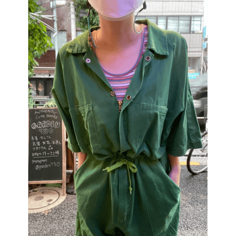 [USED]良い配色〜💚ボーダータンクトップ