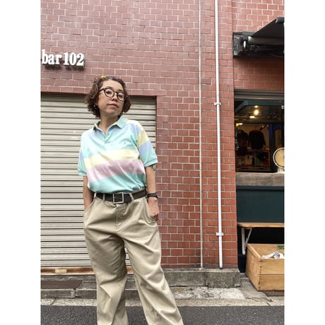 [USED] Polo Ralph Lauren マルチボーダーポロ♡