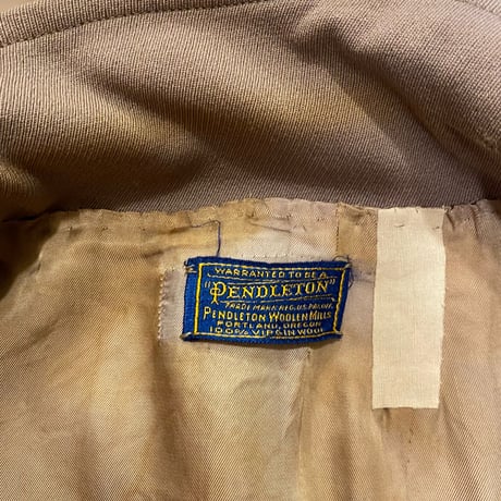 [USED] 1950's PENDLETON WOOL ギャバジン JKT