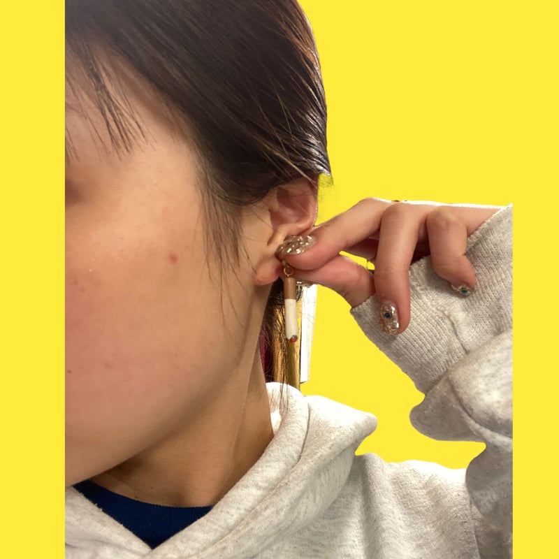 たまきち◆ラベンダーアメシスト×MOPトリプレットピアス✧あこやケシ たまきち◇ラベンダーアメシスト×MOPトリプレットピアス✧あこや