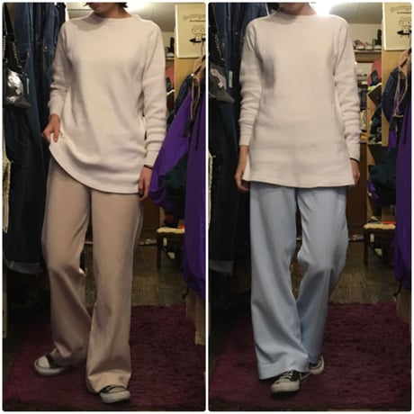 [USED] 70's POLY PANTS♡