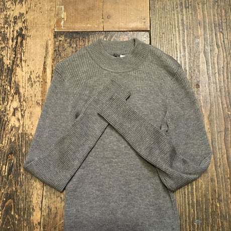 [USED] knit素材 リブワンピース