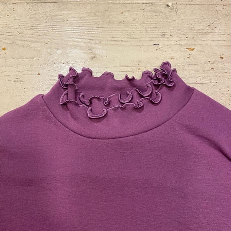 [USED] PurpleフリルネックTOPS♡