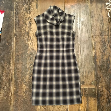 [USED]淡いチェック One-piece