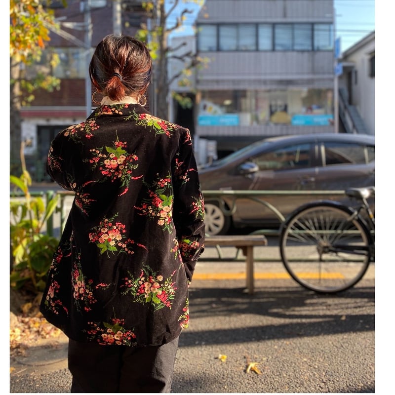 USED] 花柄 ベロアJACKET | garden730