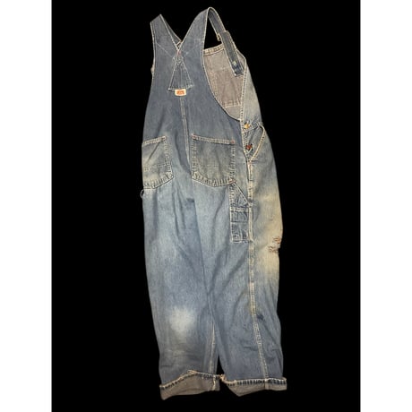 [USED] ROUNDHOUSE ダメージ DENIM OVERALL W41