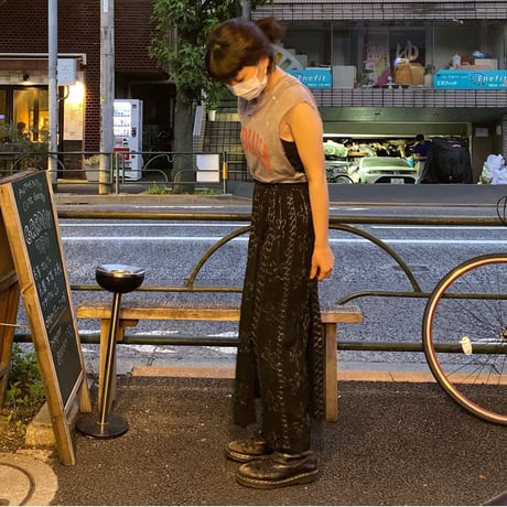 [USED] インド綿巻きスカート風イージーパンツ