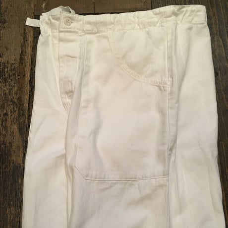 [USED] チェコ軍  コックパンツ WHITE