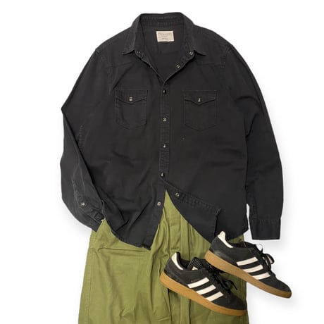 [USED] BLACK ウエスタンシャツ