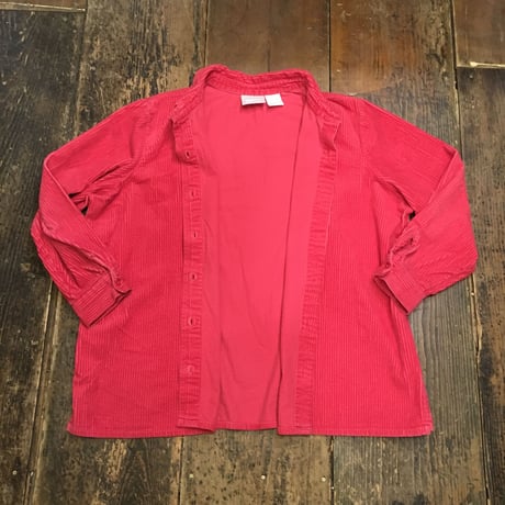 [USED] RED 太畝コーデュロイシャツ