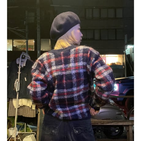 [USED]”Northern Reflections”チェックKNIT