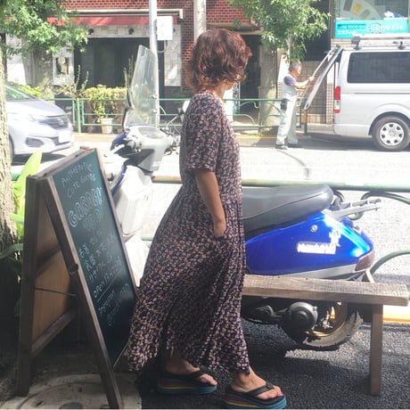 [USED] 前あきシフォン ワンピース