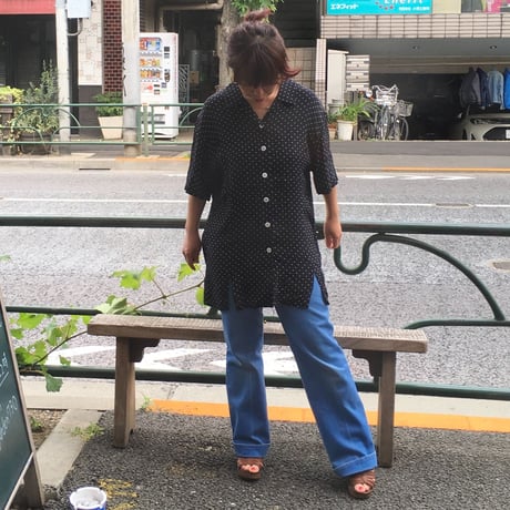[USED] サラッとしたドット柄シャツ