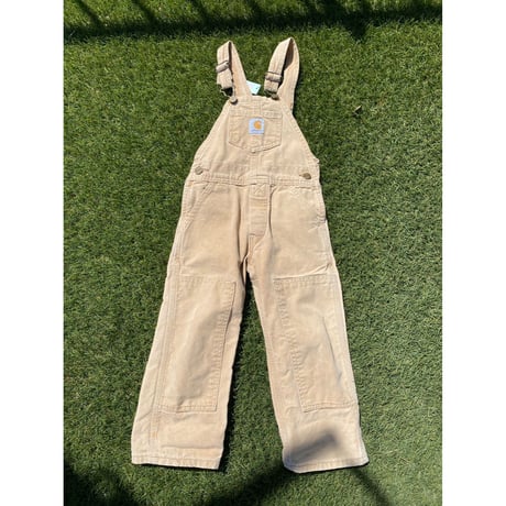 [USED] -KIDS- carhartt over all  BEIGE