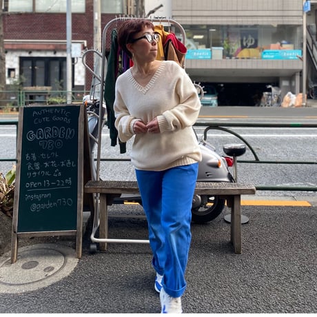 [USED] COTTONＶネック ニット