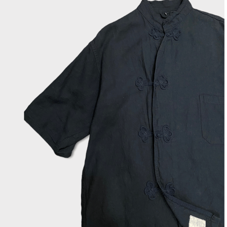 [SELECT] 40's LINEN China SHIRTS Re-pro ハーフスリーブ