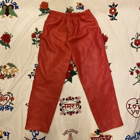[USED] 真っ赤なEURO  LEATHER PANTS♡