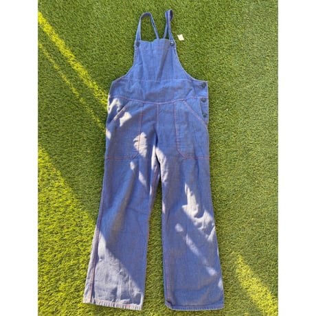 [USED] vintage BLUE COTTON  オーバーオール